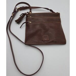 Dooney And Bourke Forentine Leather Crossbody In Chestnut Normal Darkening #0251